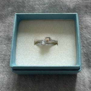 Touchstone Crystal Trinket Rings Set